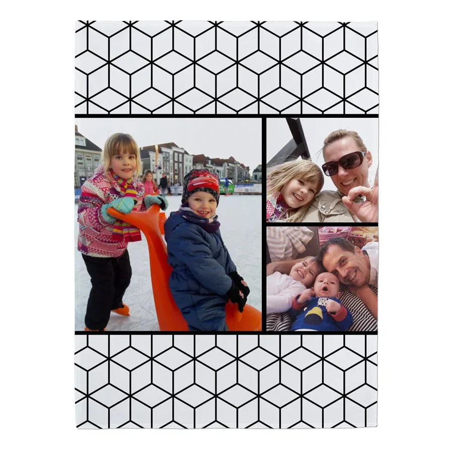 Fleece deken met Foto - Cadeau voor Oma