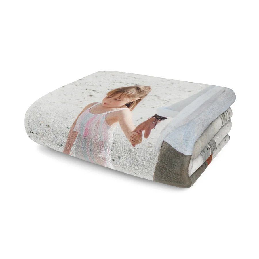 Fleece Deken met Foto - Cadeau 60 jaar