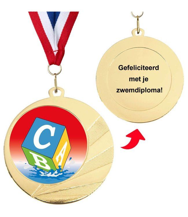 Zwemdiploma C medaille - Zwemdiploma cadeau