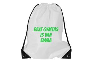 Gymtas met naam Back to school cadeau