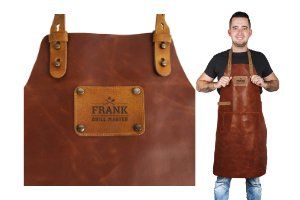 Leren short met naam - Cadeau voor hem