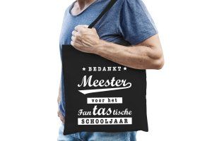 Meester Bedankt Tas - Cadeau voor de juf of meester