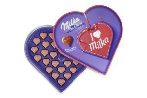 Milka hart met naam - Valentijnscadeau