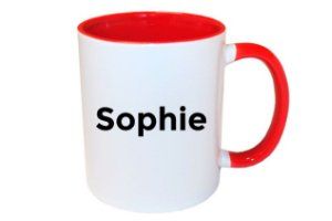 Naam mok - Rood