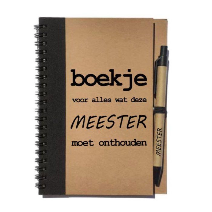 Notitieboekje Meester