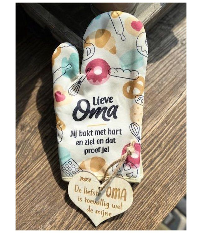 Ovenwant lieve oma - Cadeau voor oma