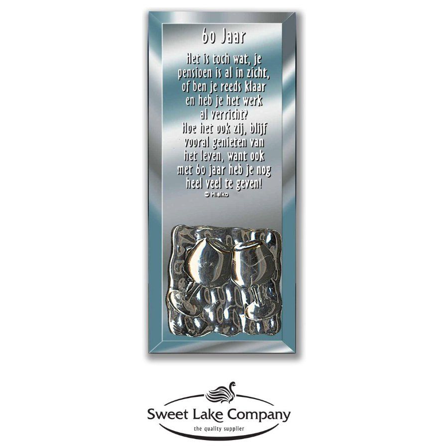 Spiegeltje 60 Jaar - Cadeau 60 jaar