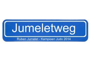 Straatnaambord met je eigen tekst - Rijbewijs cadeau