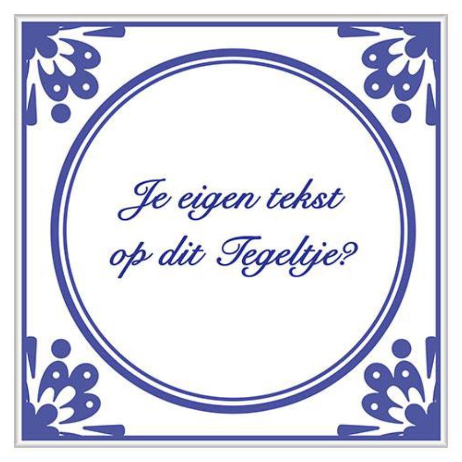 Tekst tegeltje- Cadeau 60 jaar