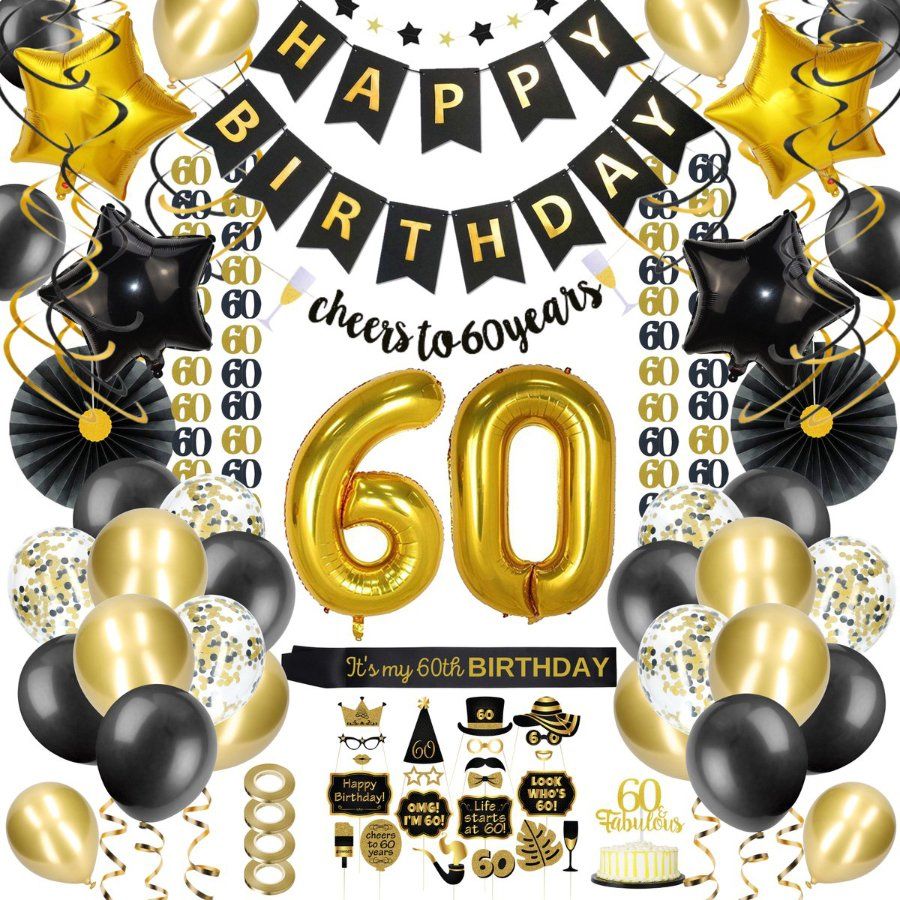 Man/vrouw 60 Jaar Versiering