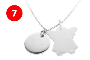 Zilveren communie ketting met naam - Communie cadeau