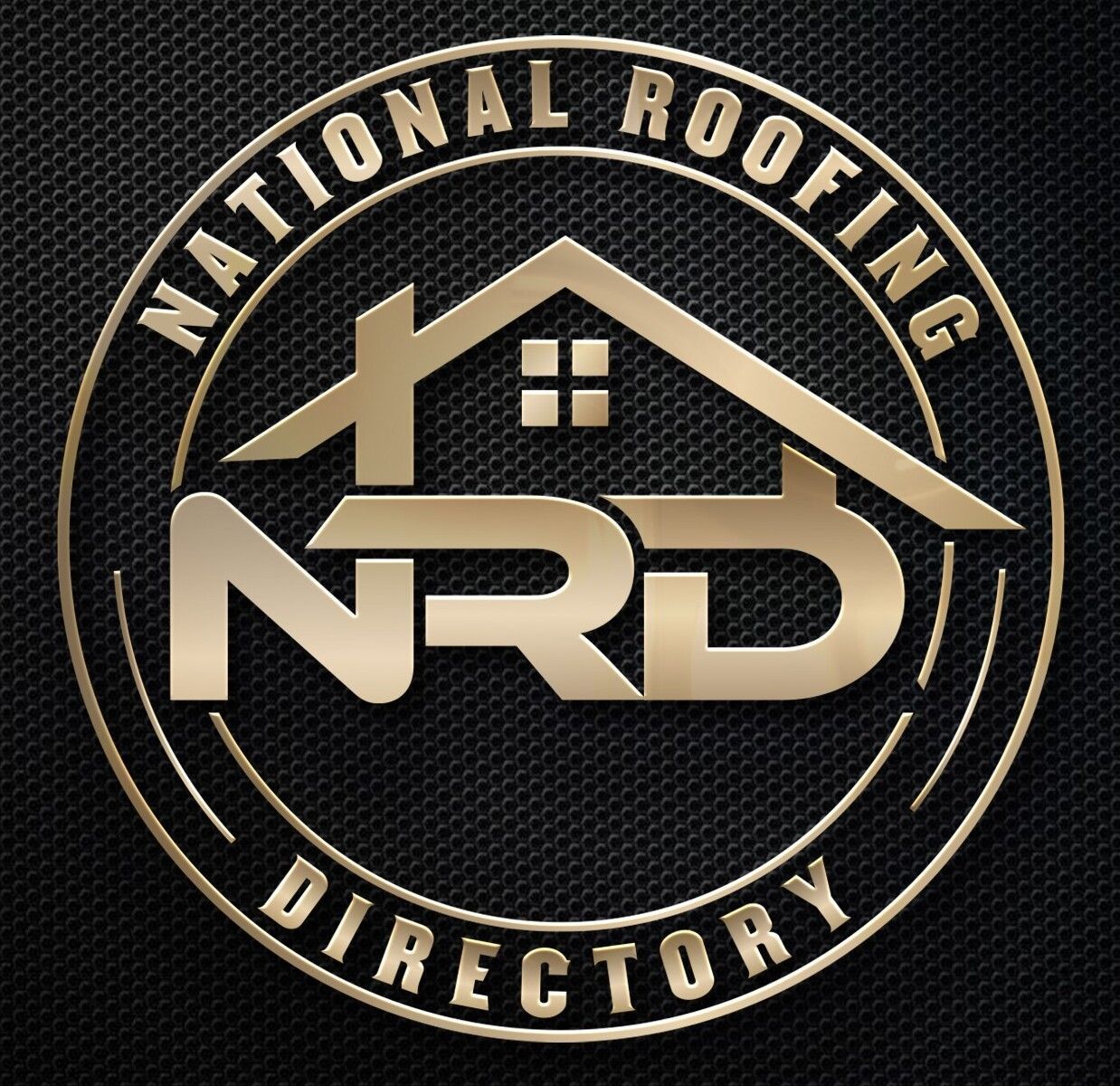 The national roofing directory logo is on a black background.