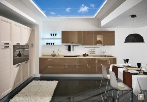 cucina con lucernaio