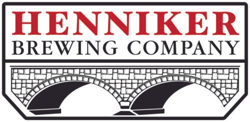 The logo for henniker brewing company shows a bridge.