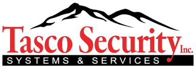 A logo for tasco security systems and services