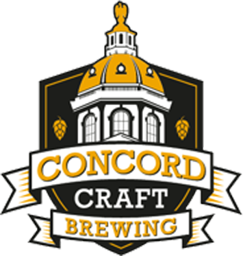 A logo for concord craft brewing with a dome on top of a building.