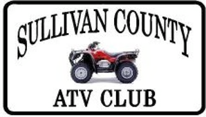 Sullivan County ATV Club sign with red ATV.
