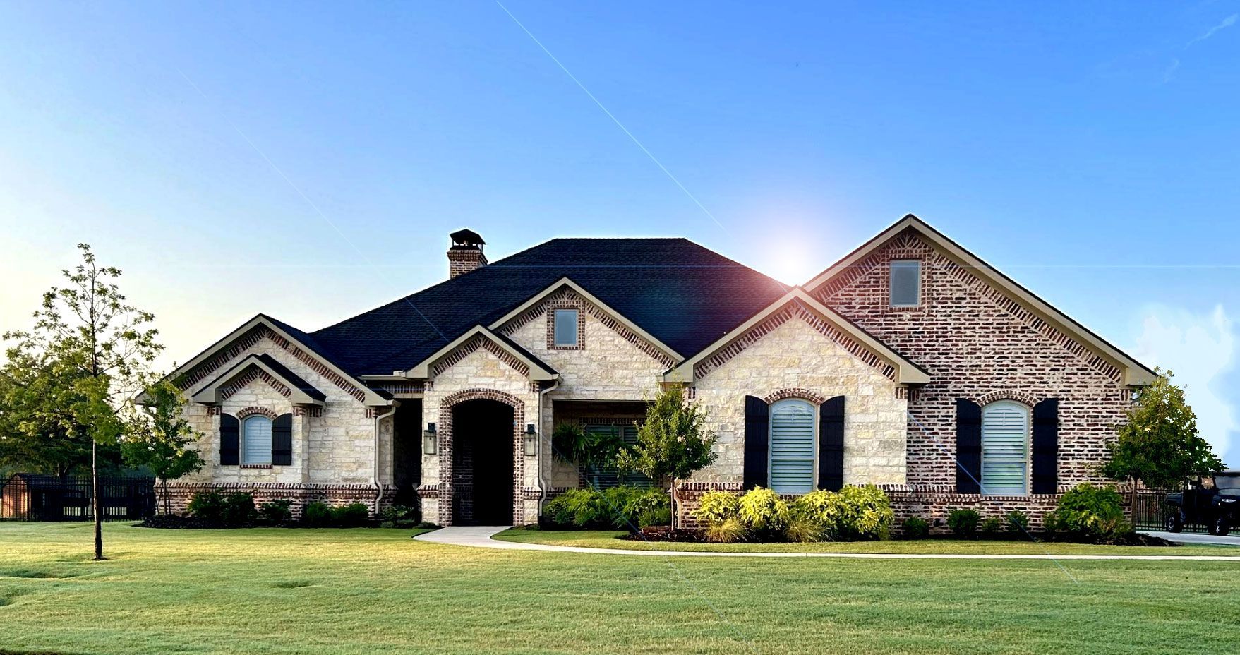 Beautiful  Custom Brick and Stone Home Roger Townsend Construction  Co. Quality Custom Homes North Texas  Pottsboro  Lake Texoma 