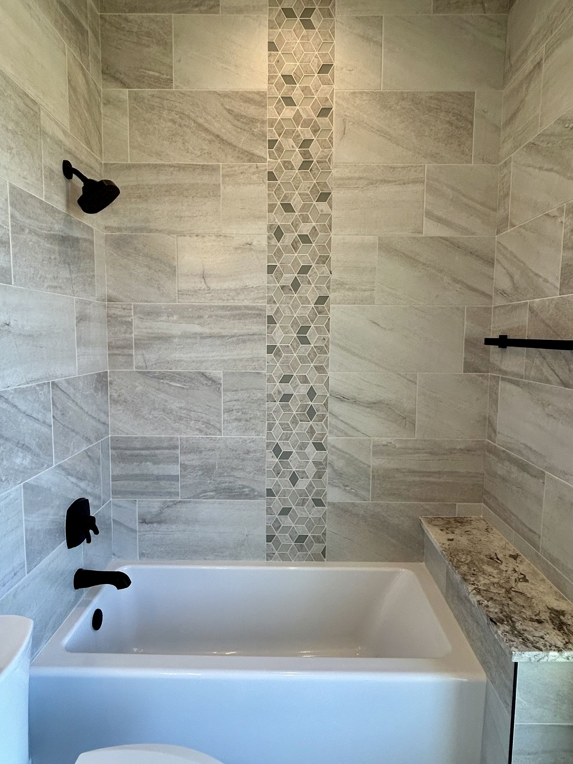 Beautiful  Custom Tile Shower Work Roger Townsend Construction  Co. Quality Custom Homes North Texas  Pottsboro  Lake Texoma 