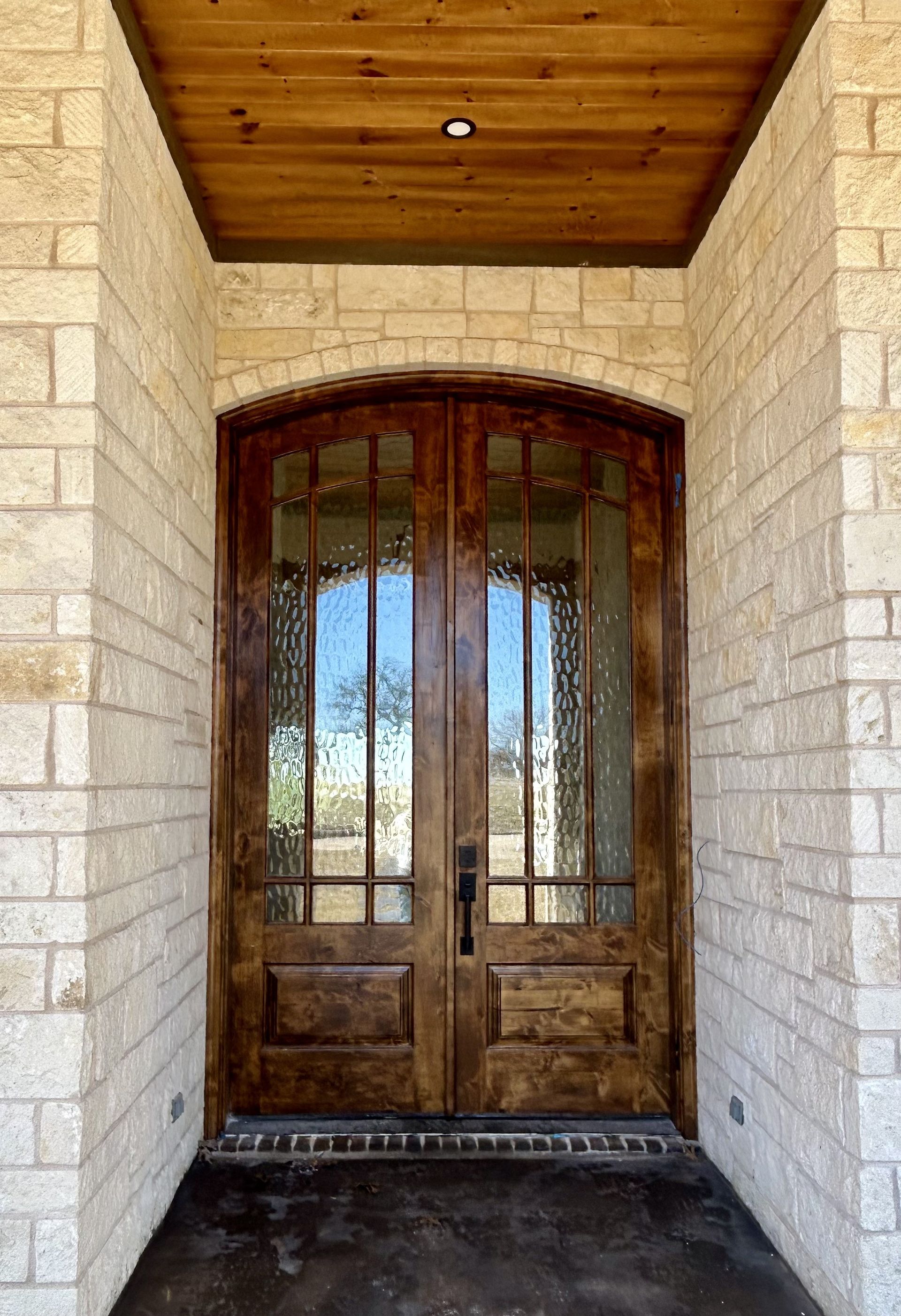 Beautiful  Custom Brick and Stone Entrance Roger Townsend Construction  Co. Quality Custom Homes North Texas  Pottsboro  Lake Texoma 