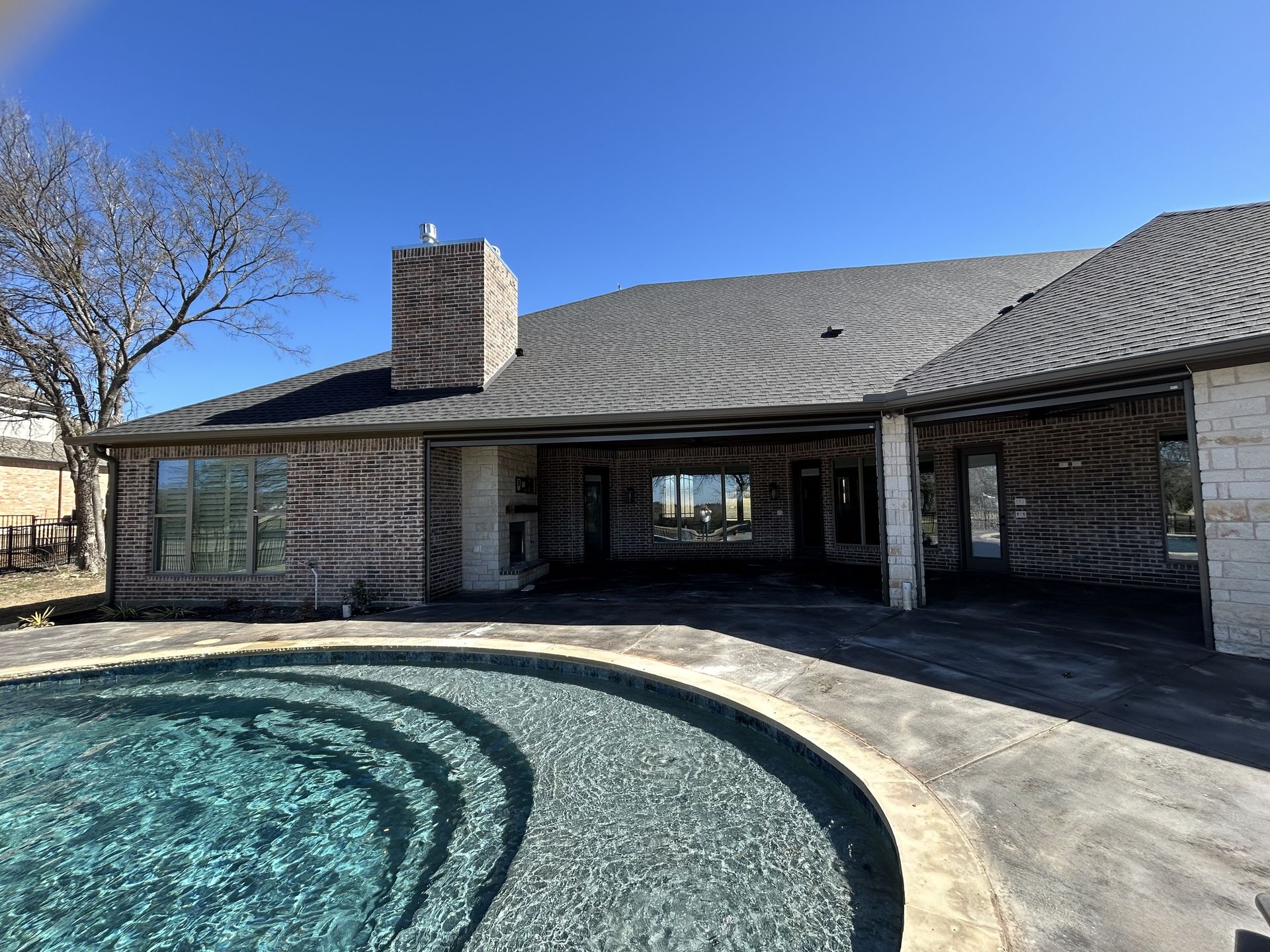 Beautiful  Custom Pool Outdoor Living Home Roger Townsend Construction  Co. Quality Custom Homes North Texas  Pottsboro  Lake Texoma 