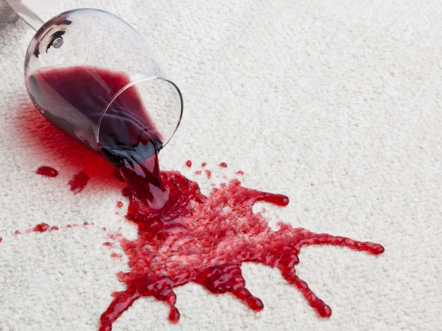 Red Wine Spot on the Carpet