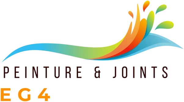 a colorful logo for peinture & joints eg4