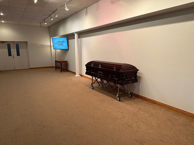 Schmidt Family Funeral Home Viewing Room 1