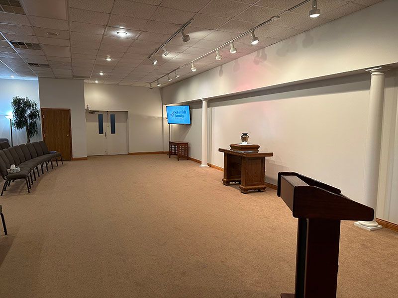 Schmidt Family Funeral Home Podium
