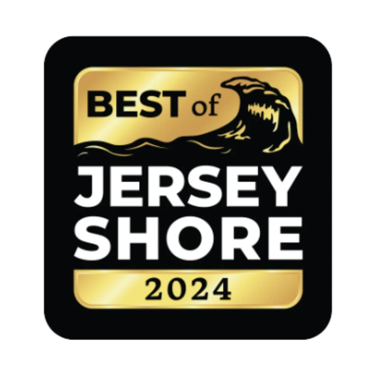 A logo for the best of jersey shore in 2024