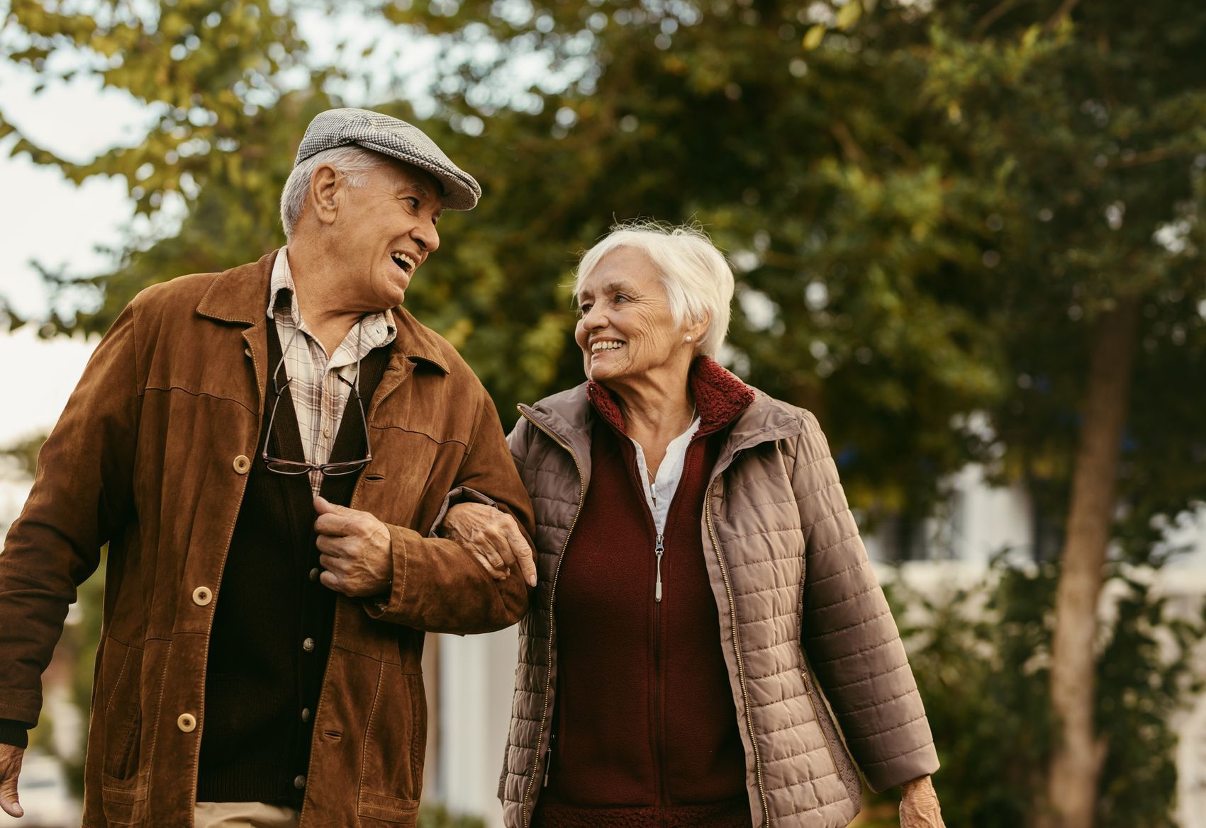 happy elderly couple