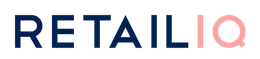 The text "RETAIL IQ" in navy blue and pink.