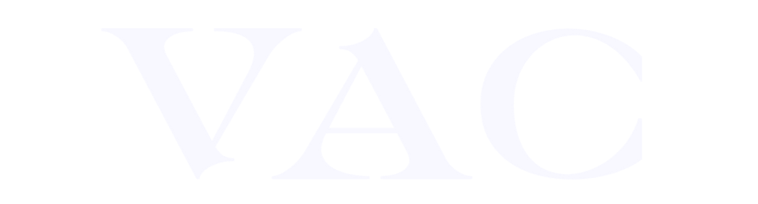 Gold logo for VAC Car Care. Contains gold wings,