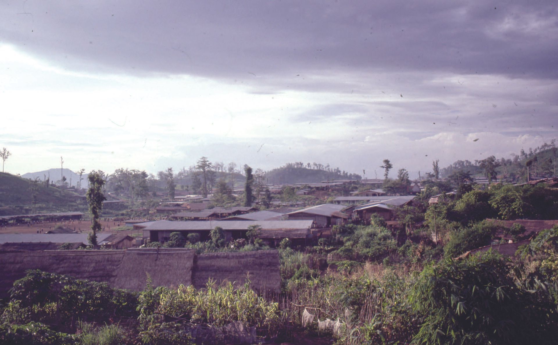 Ban Vinai Refugee Camp at dawn.