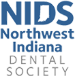 The blue and white logo for the Northwest Indiana Dental Society