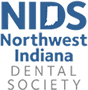 The blue and white logo for the Northwest Indiana Dental Society