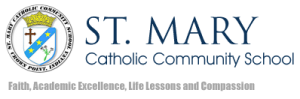 The logo for st. mary catholic community school