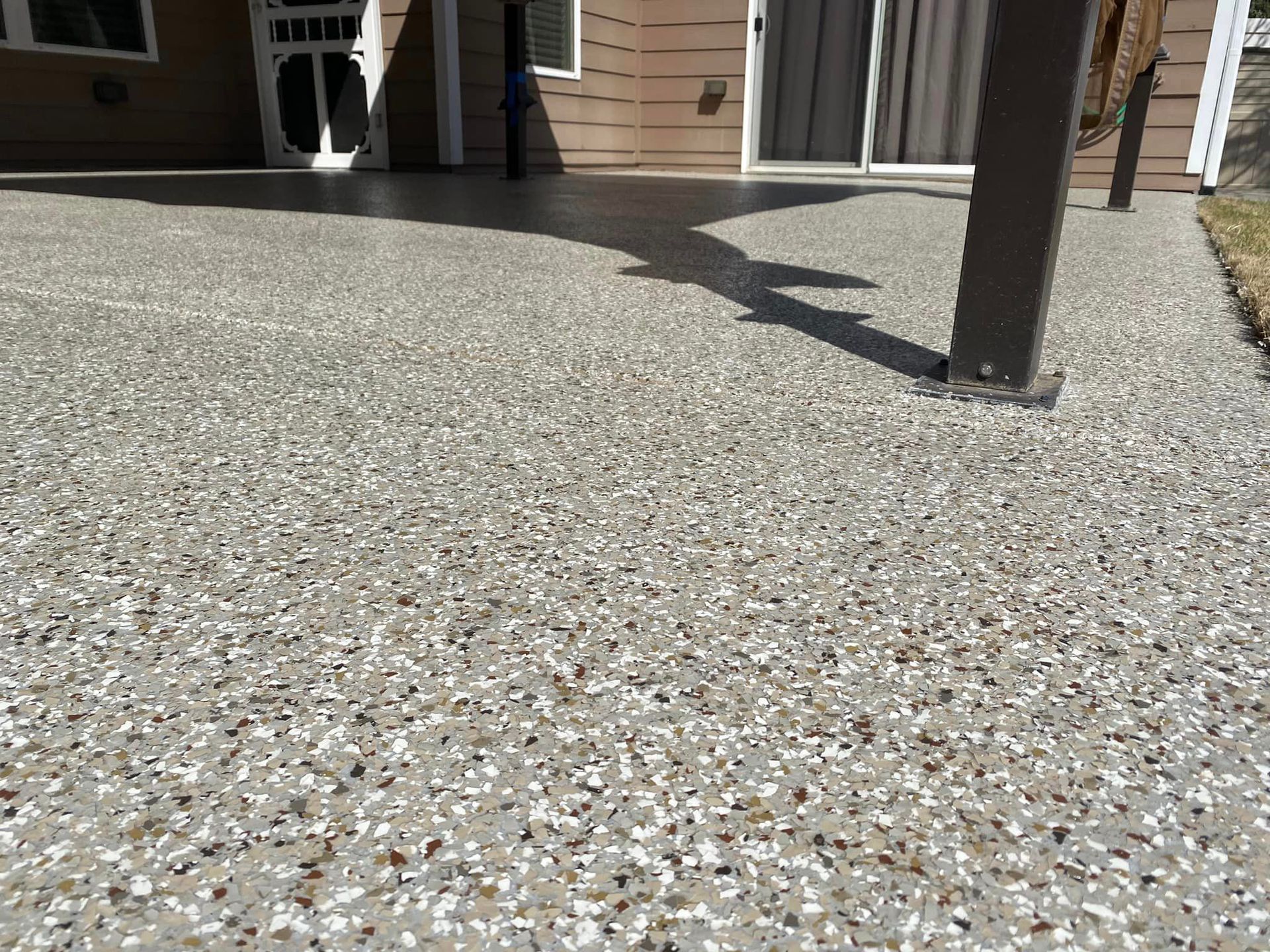 Patterned Concrete Patio Floor — Woodstock, GA – Creative Spaces, LLC