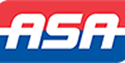ASA logo with white letters on a blue and red background. | Morin Brothers Automotive