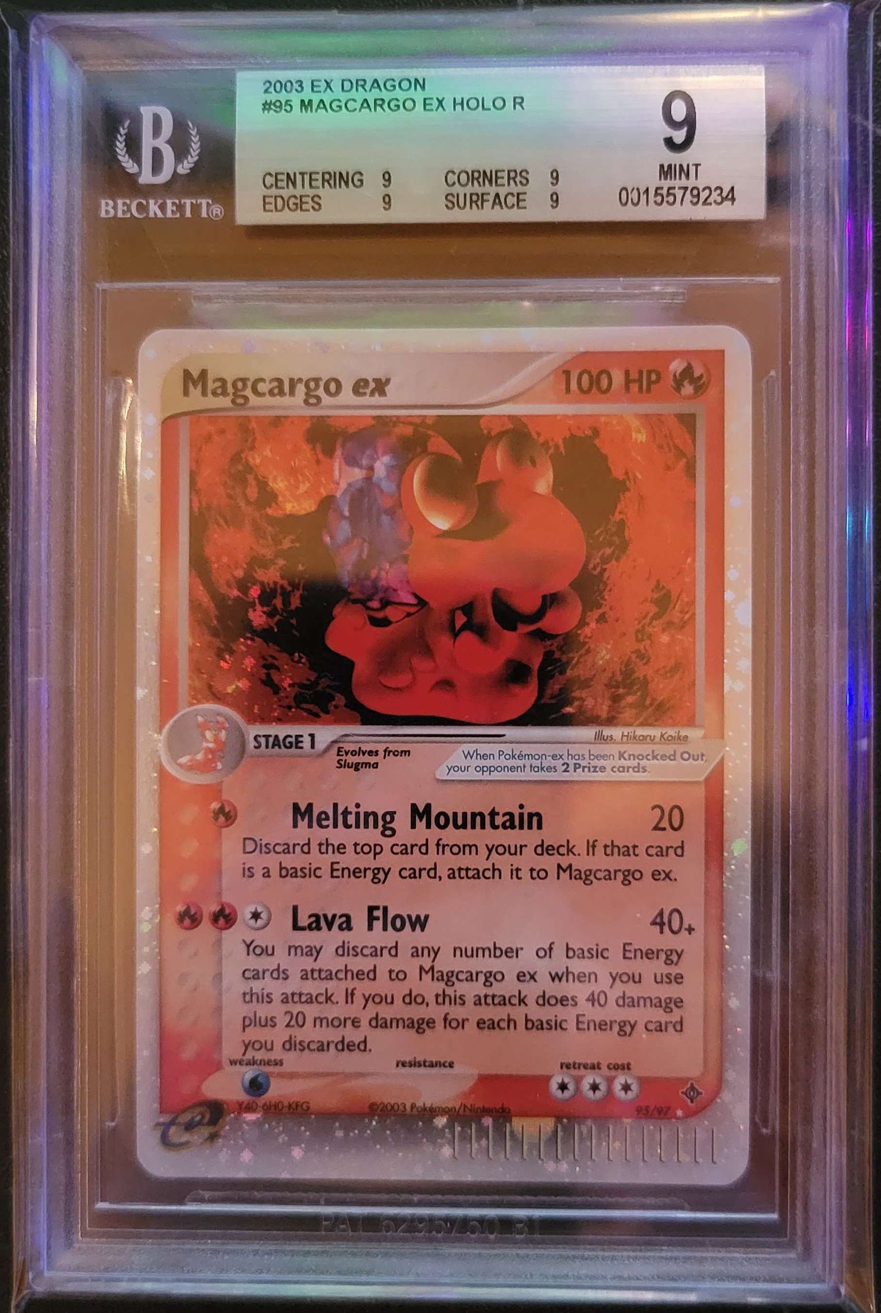 Beckett 9 graded Pokémon card