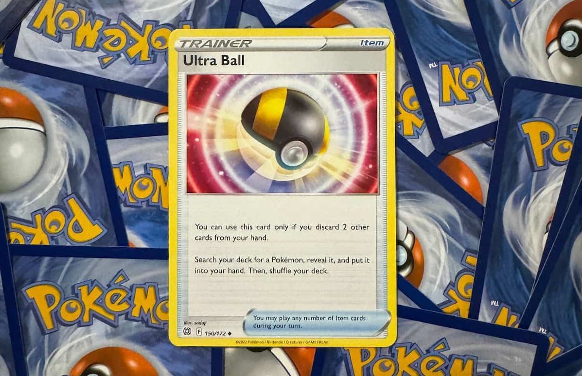 Pokémon Ultra ball item trainer card