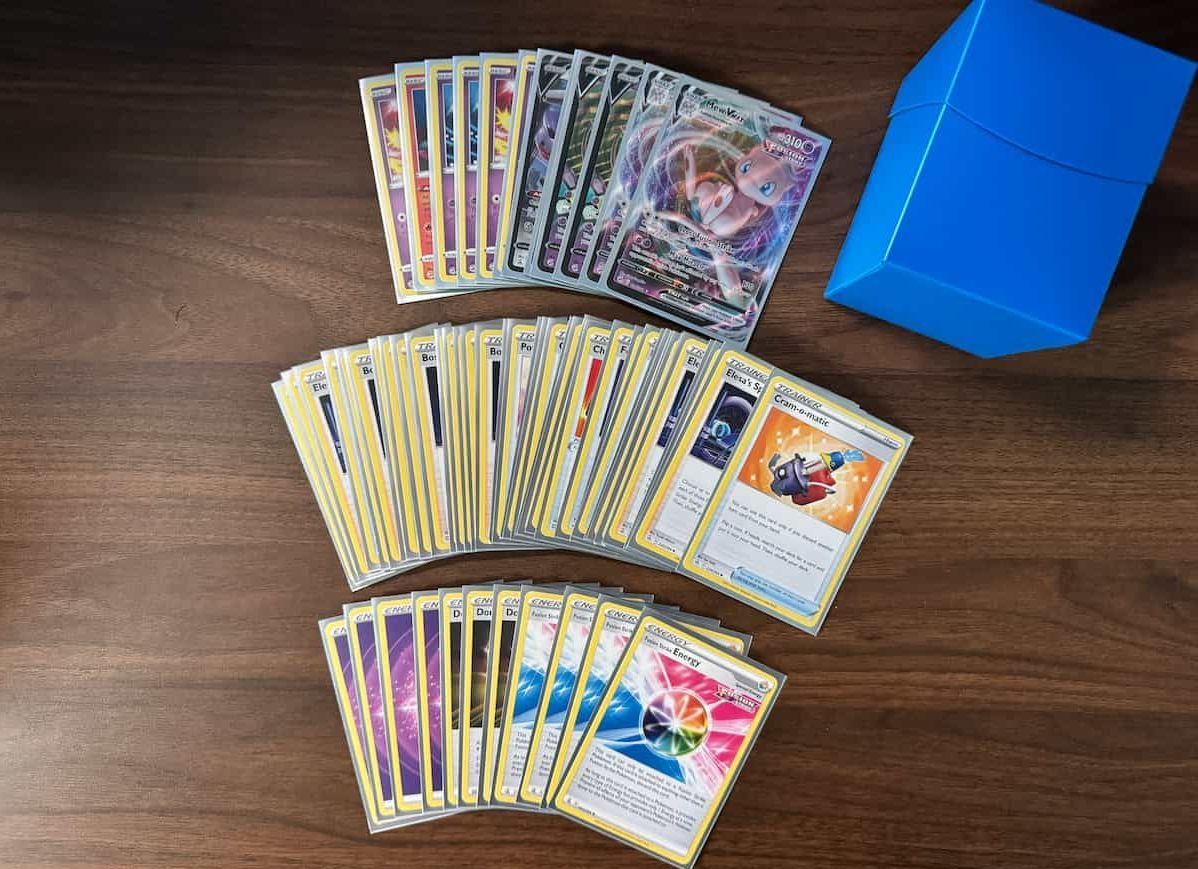 Pokémon deck being built from scratch