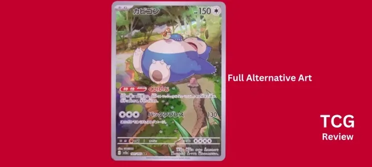 full alternative art Snorlax Pokémon card