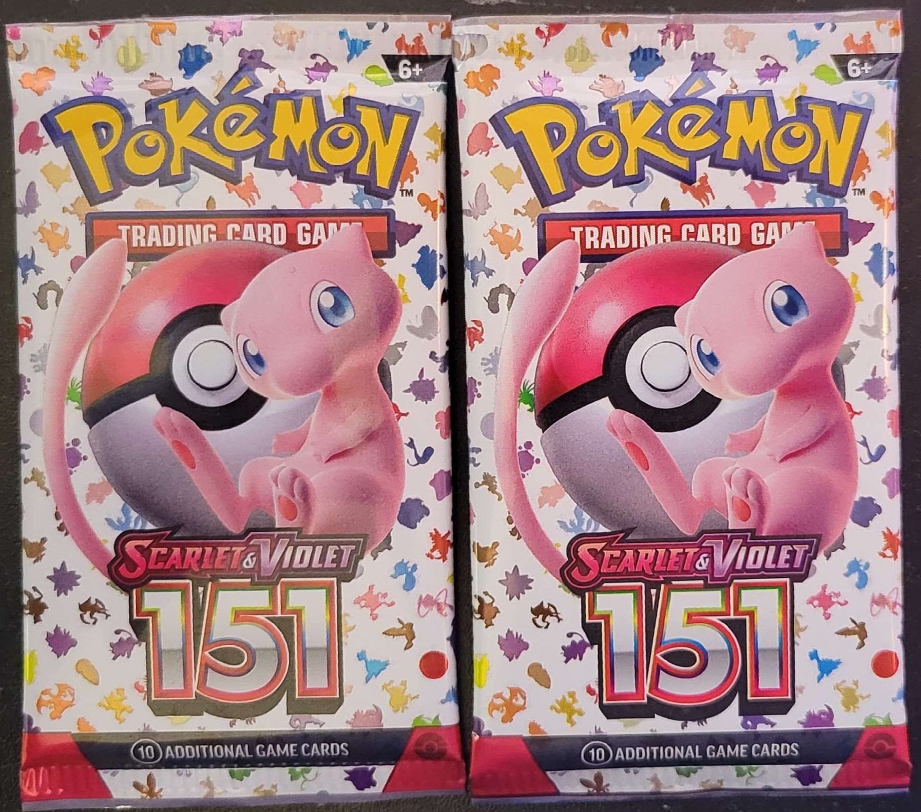 two English Pokémon scarlet & violet 151 packs