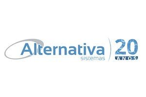 É o logotipo de uma empresa chamada sistemas alternativos.