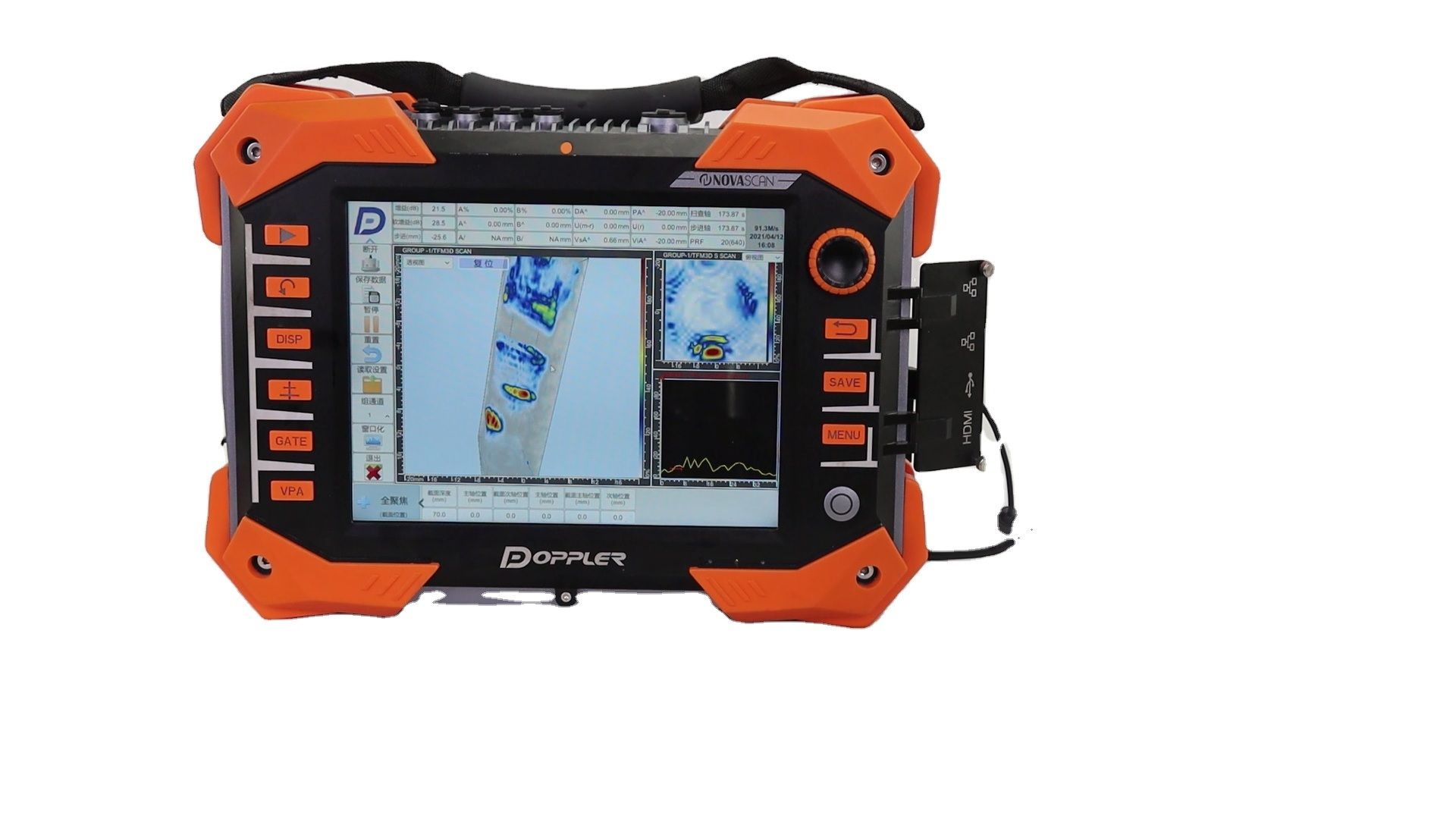 Novascan V3 Instrupluss - Detector de fallas, Pahsed Array