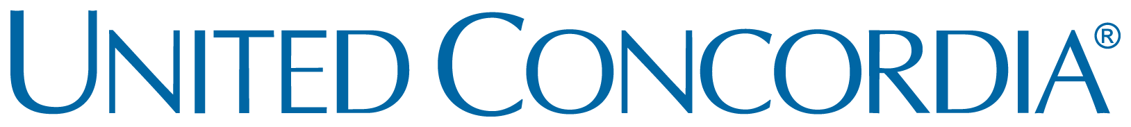 The United Concordia logo in a blue font with the registered trademark symbol.