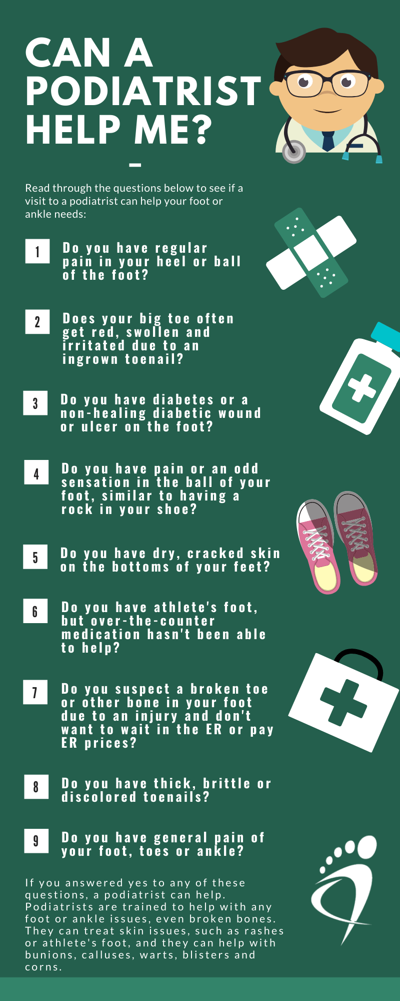 When to visit a podiatrist