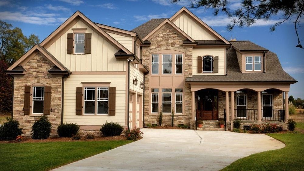 A large house with beautiful shutter