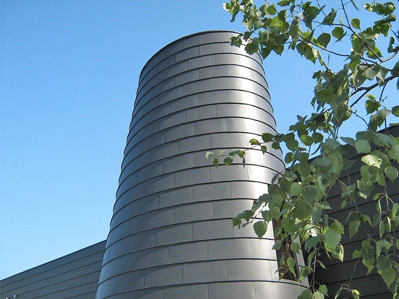 rivestimento edificio in alluminio